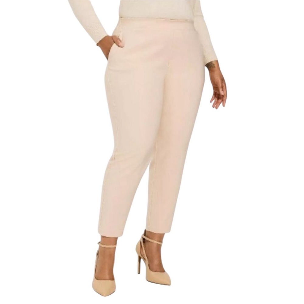 NEW TORRID women's plus size 1X tall pull on relaxed taper studio crepe pants